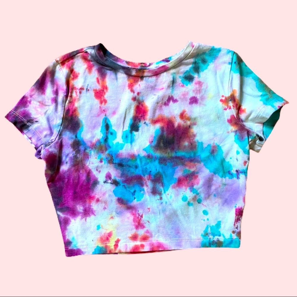 Tie dyed crop top